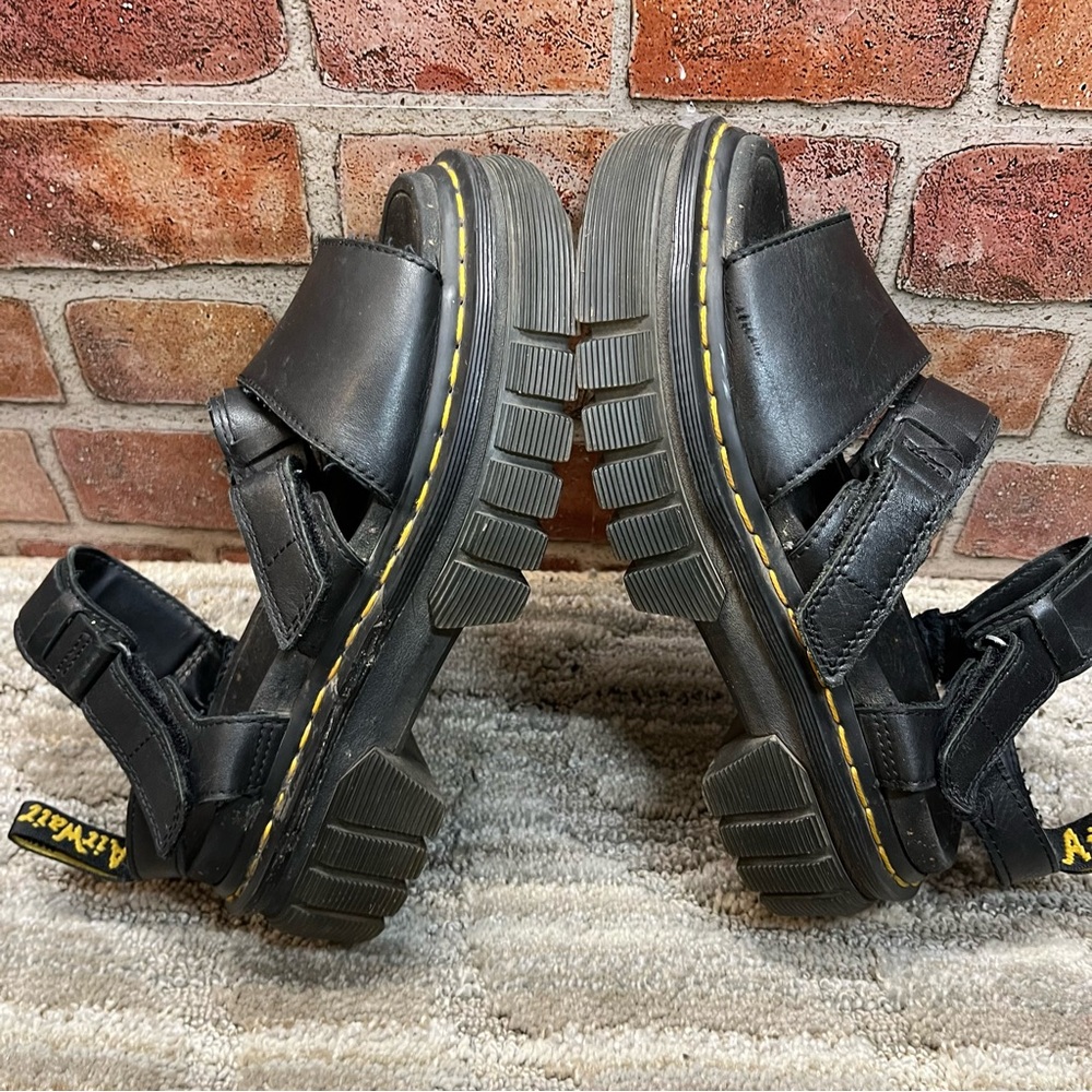 Dr. Martens Black Platform Sandals - Picture 5 of 9